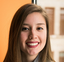 Victoria Lawson, CFO de una destacada compañía de trading financiero, en un retrato